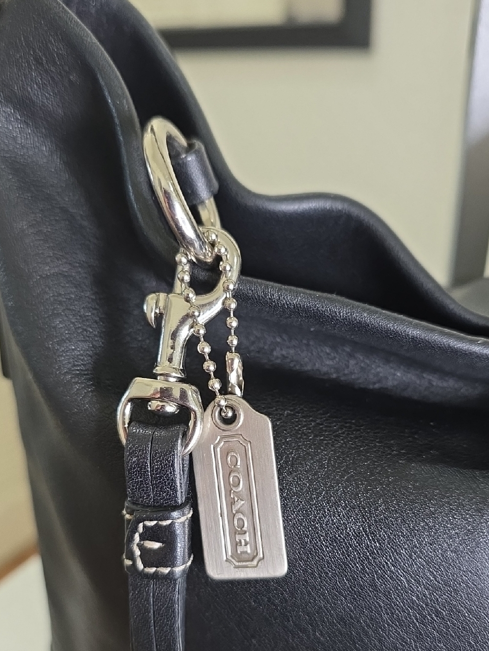 COACH 1415 Vintage 2004 Legacy Slim Black/Silver Smooth Leather Crossbody EUC - Picture 6 of 17